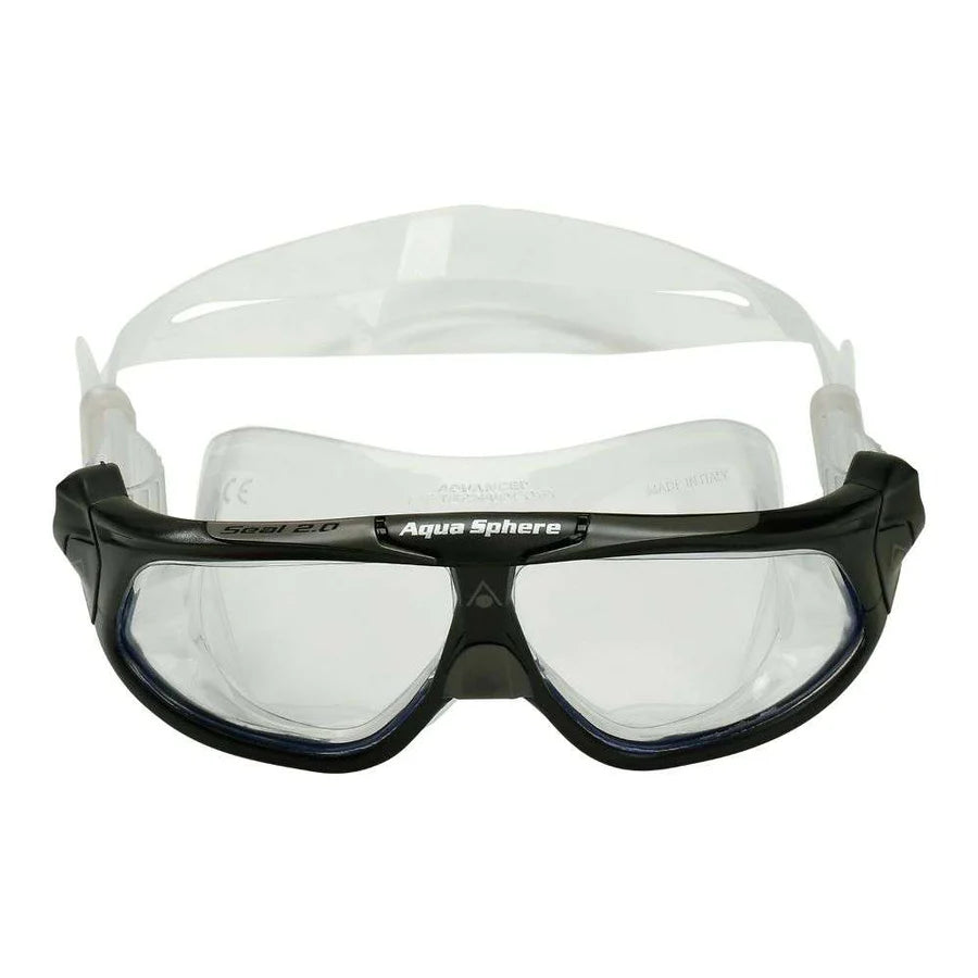 Aquasphere Seal 2.0 Adult Goggle Light Black Grey Lens Clear