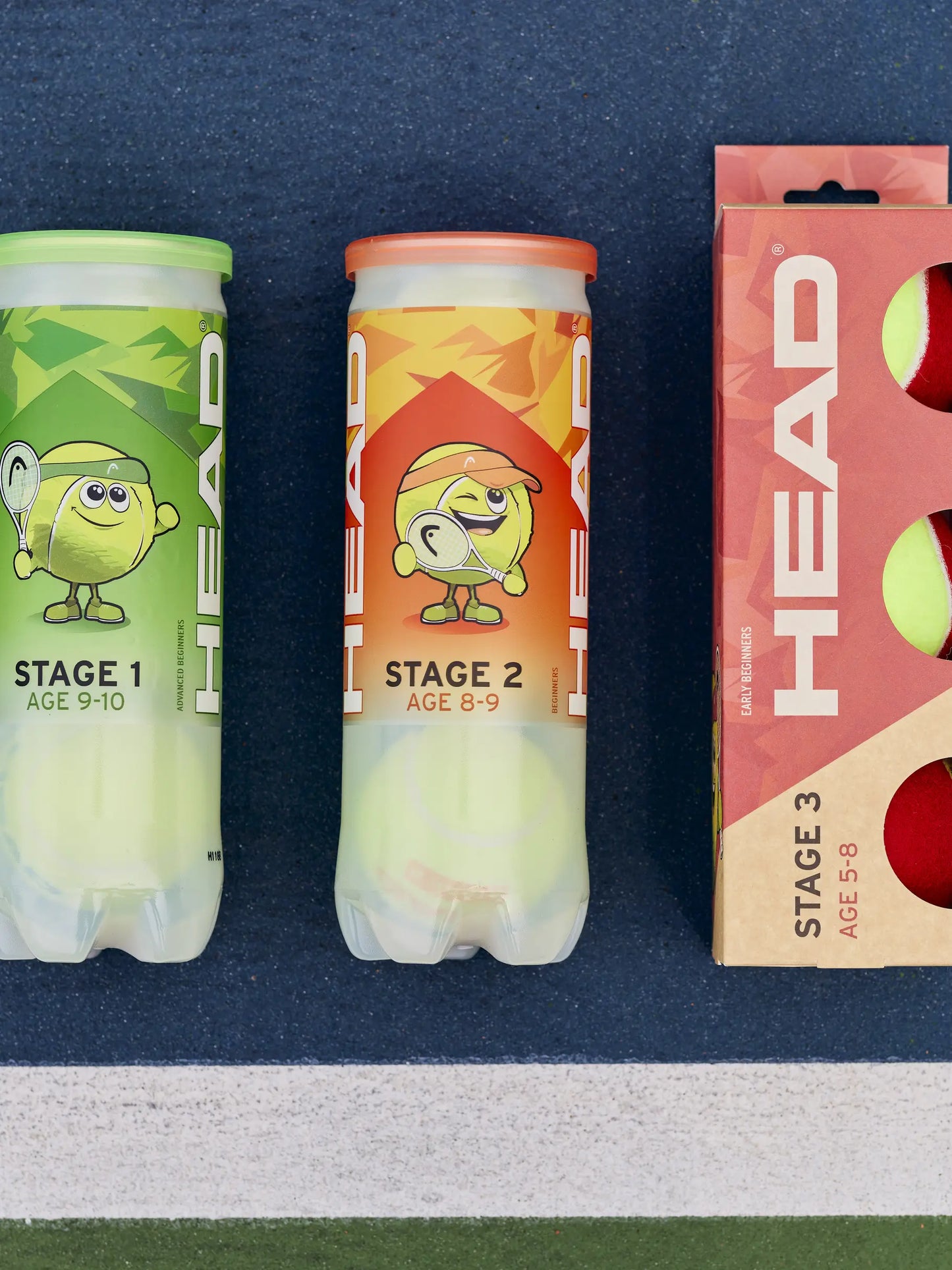 Head Stage 3 Red Tennis Ball 3 pack