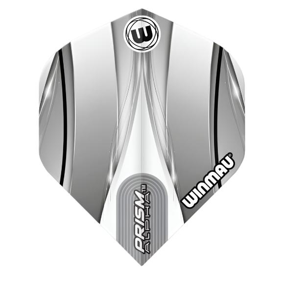 Winmau Prism Alpha Flights White Black x 10