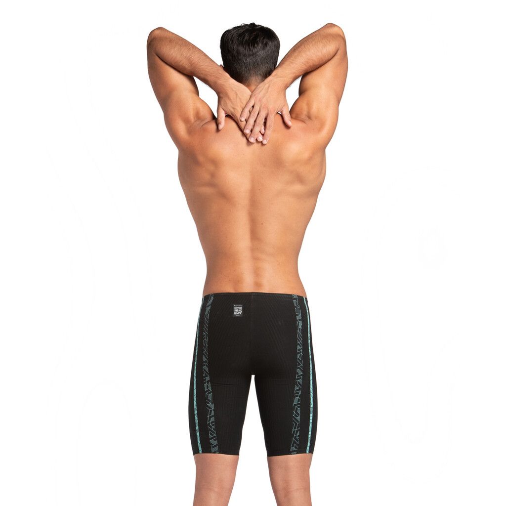 Arena Mens Powerskin Primo Jammer Black Teal