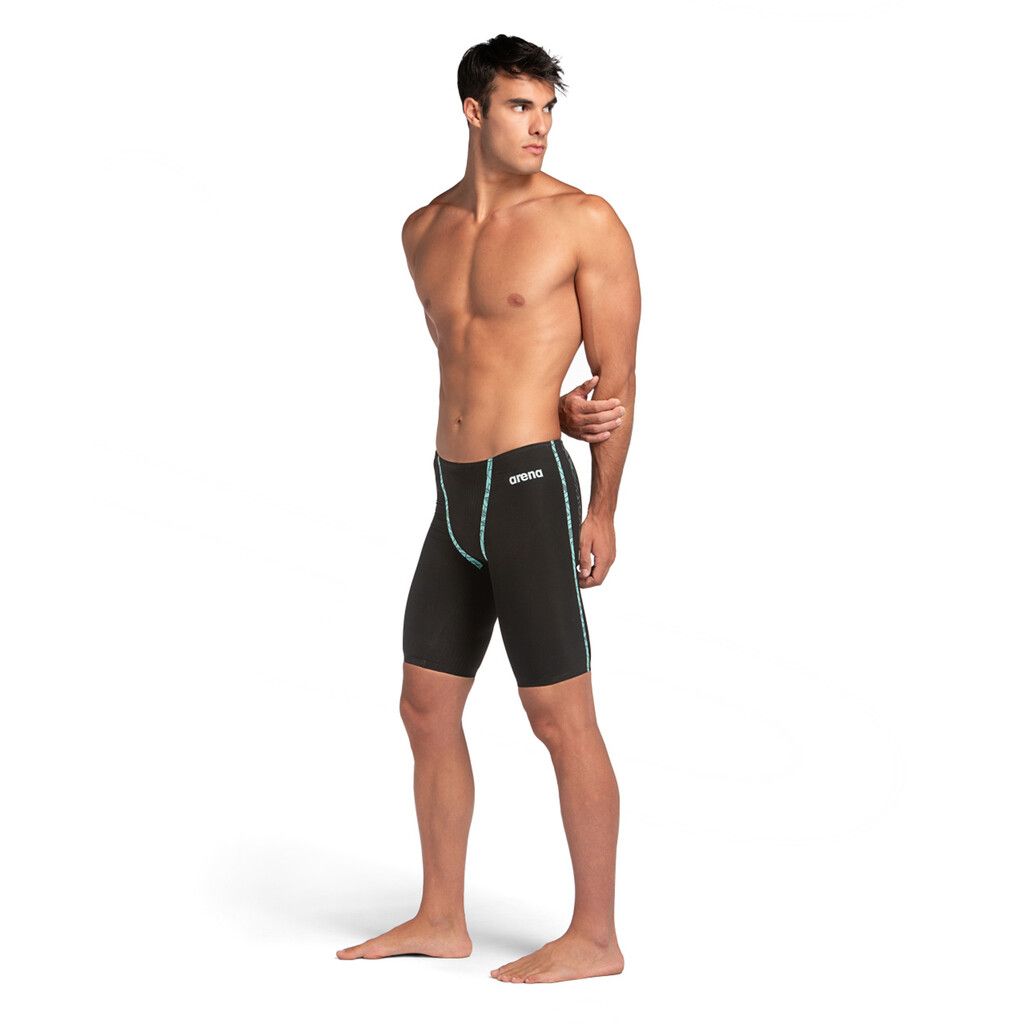 Arena Mens Powerskin Primo Jammer Black Teal