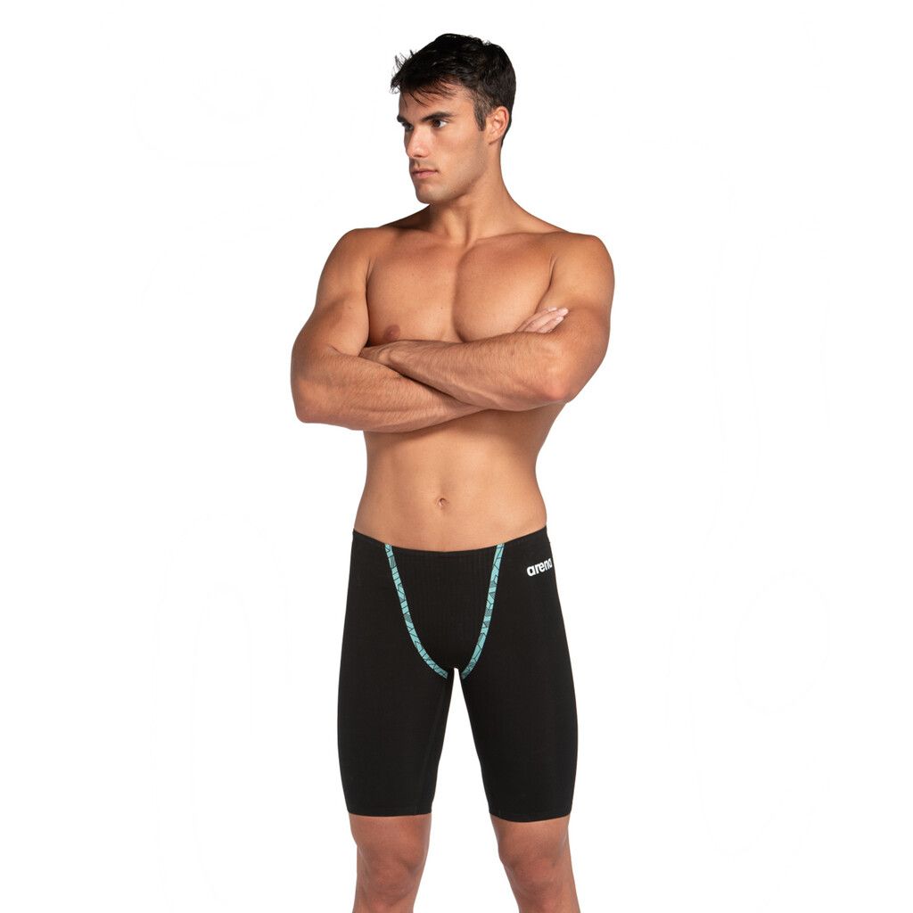 Arena Mens Powerskin Primo Jammer Black Teal