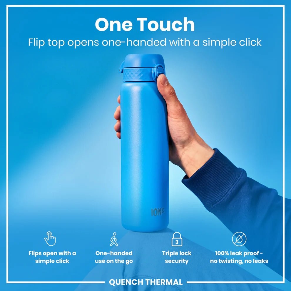 Ion8 Quench Vacuum Insulated Water Bottle Blue