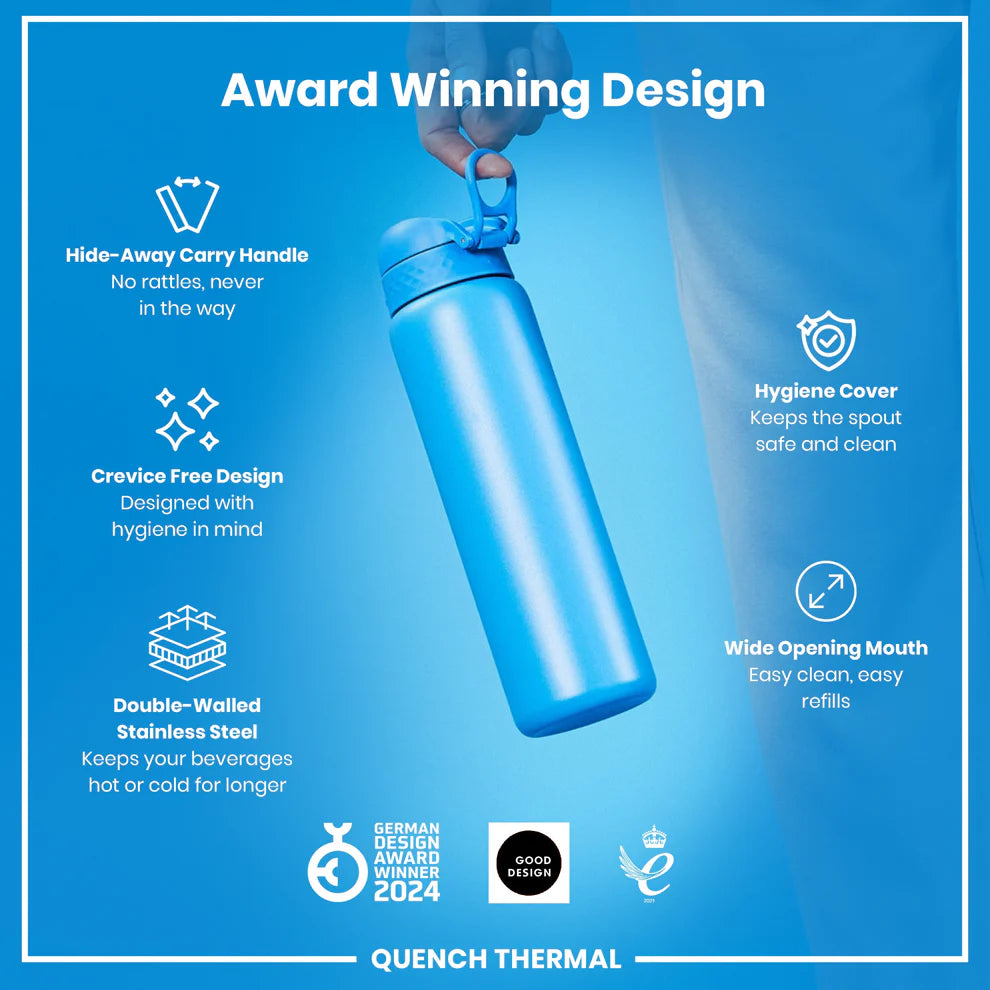 Ion8 Quench Vacuum Insulated Water Bottle Blue