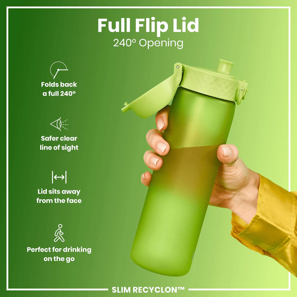 Ion8 Slim Water Bottle Green