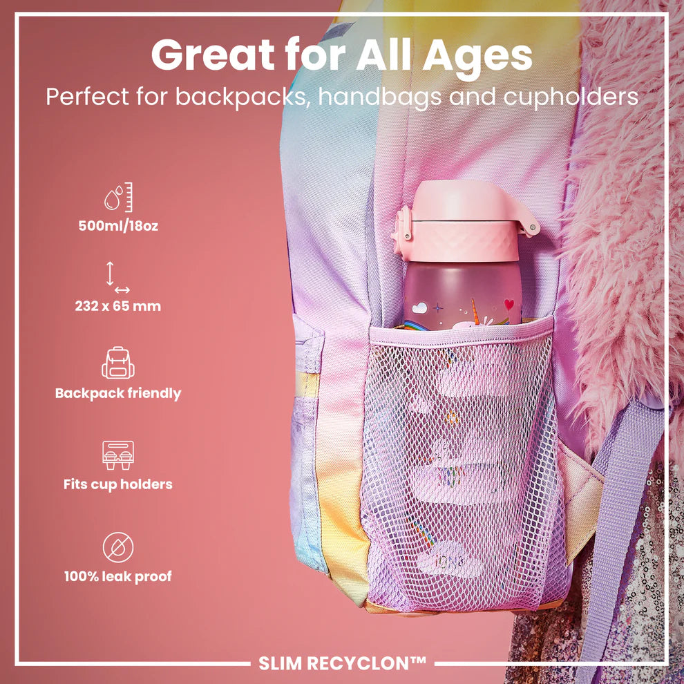 Ion8 Slim Water Bottle Rainbows