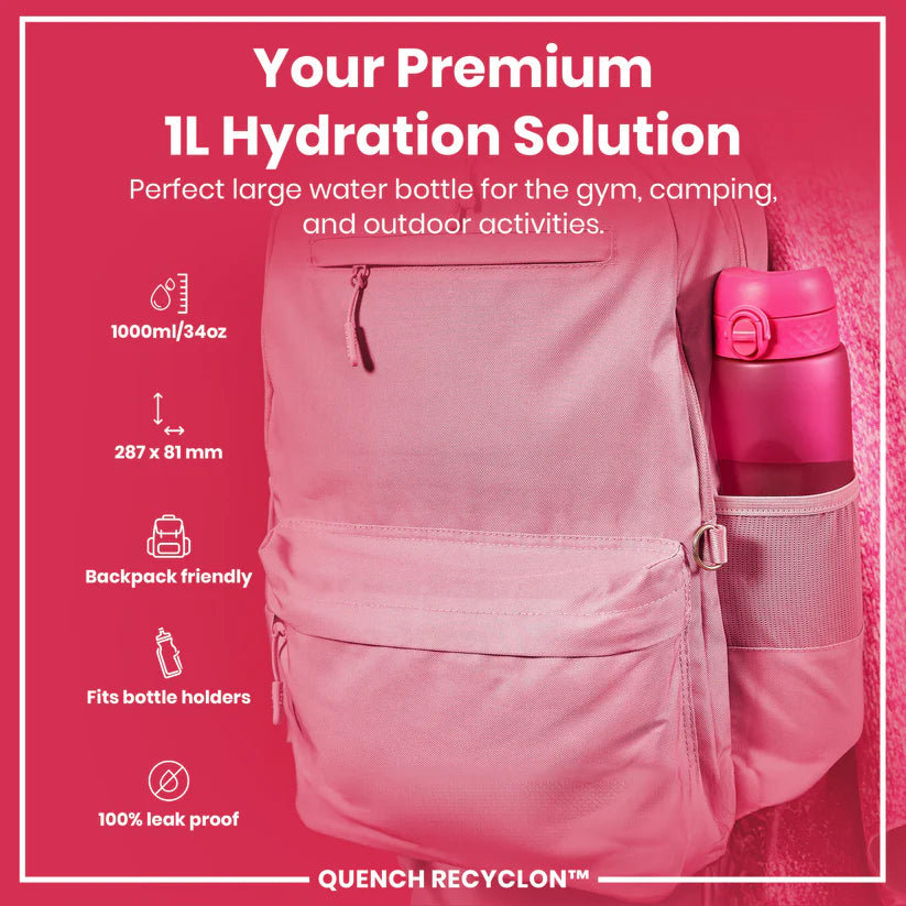 Ion8 Quench Water Bottle Pink