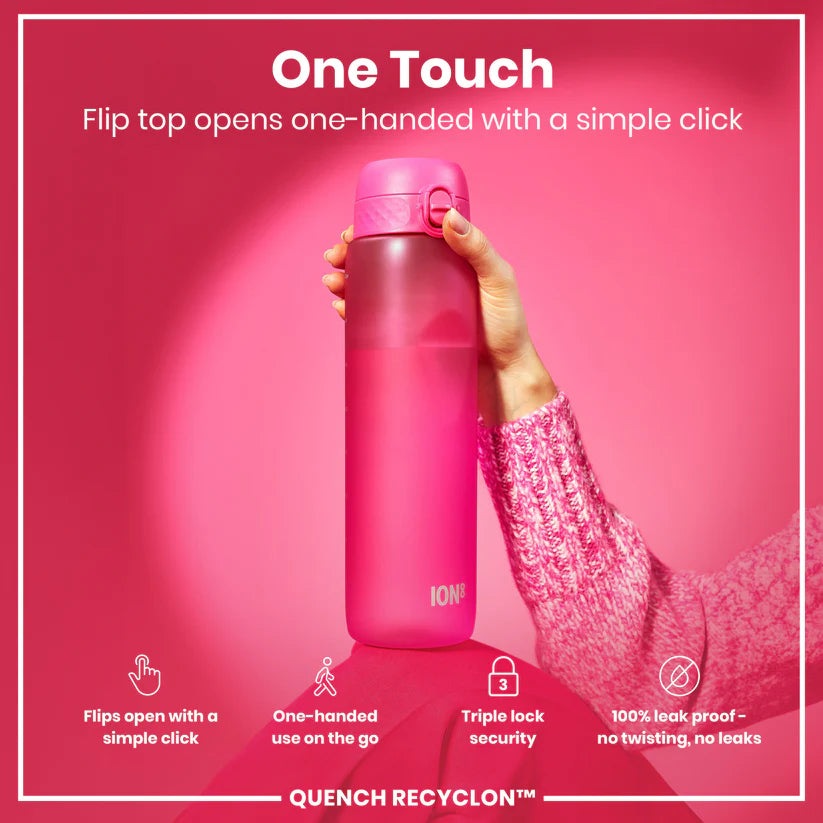 Ion8 Quench Water Bottle Pink
