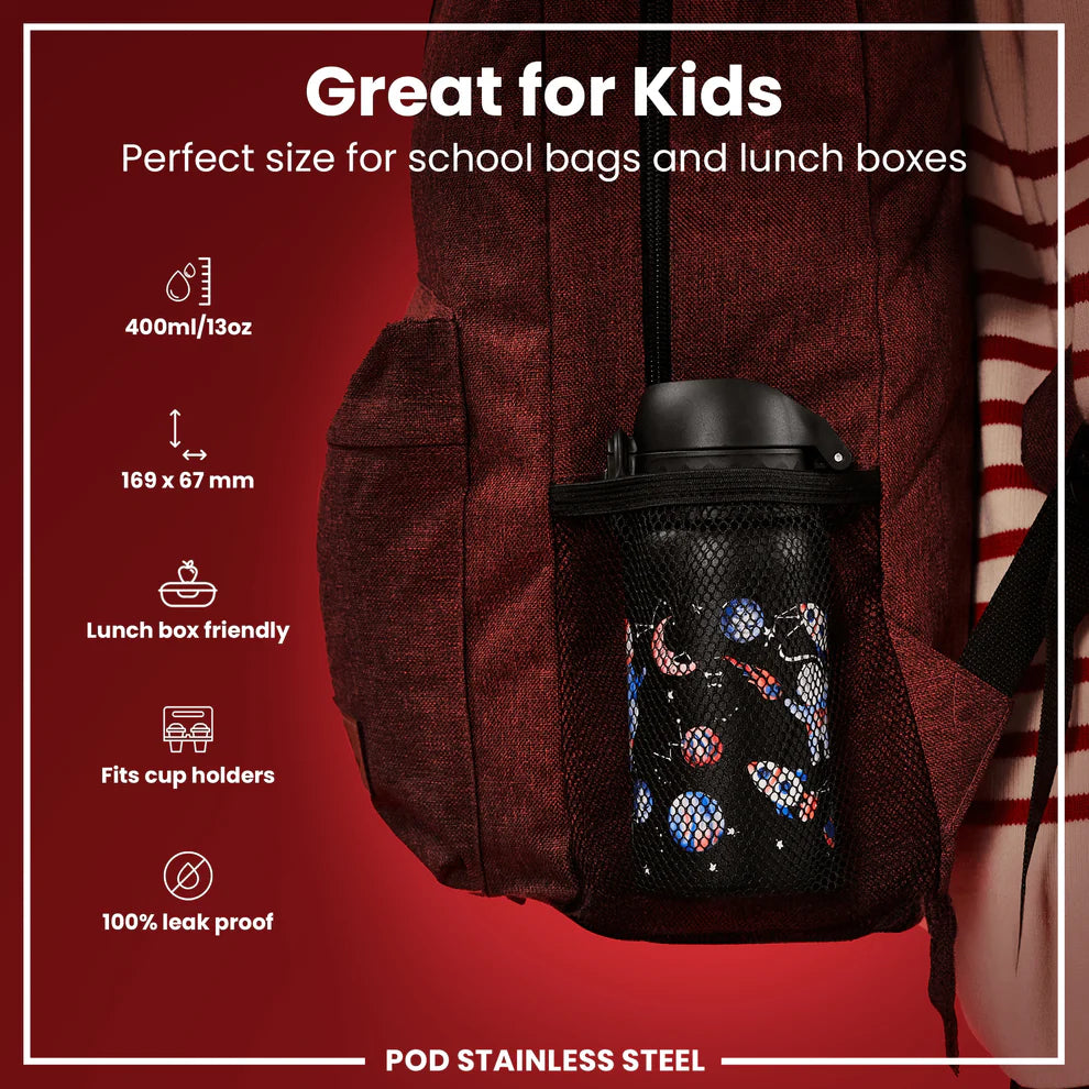 Ion8 Pod Stainless Steel Water Bottle Space