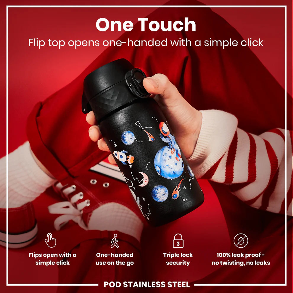 Ion8 Pod Stainless Steel Water Bottle Space