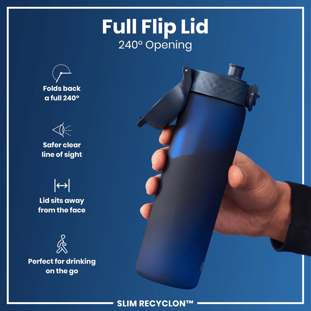 Ion8 Slim Water Bottle Navy