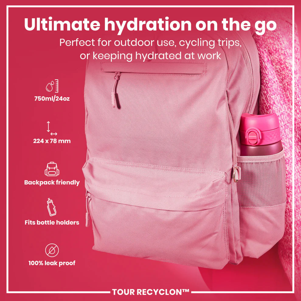 Ion8 Tour Water Bottle Pink