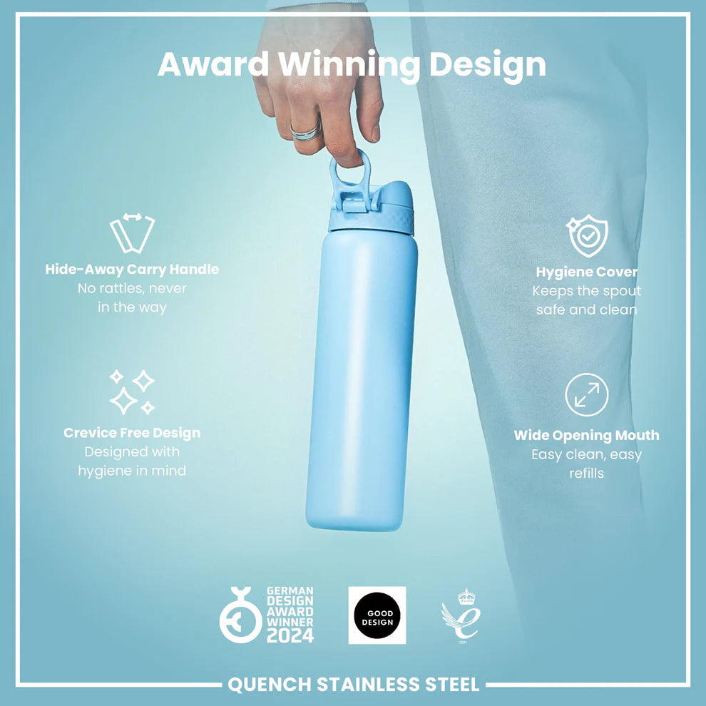 Ion8 Quench Stainless Steel Water Bottle Alaskan Blue