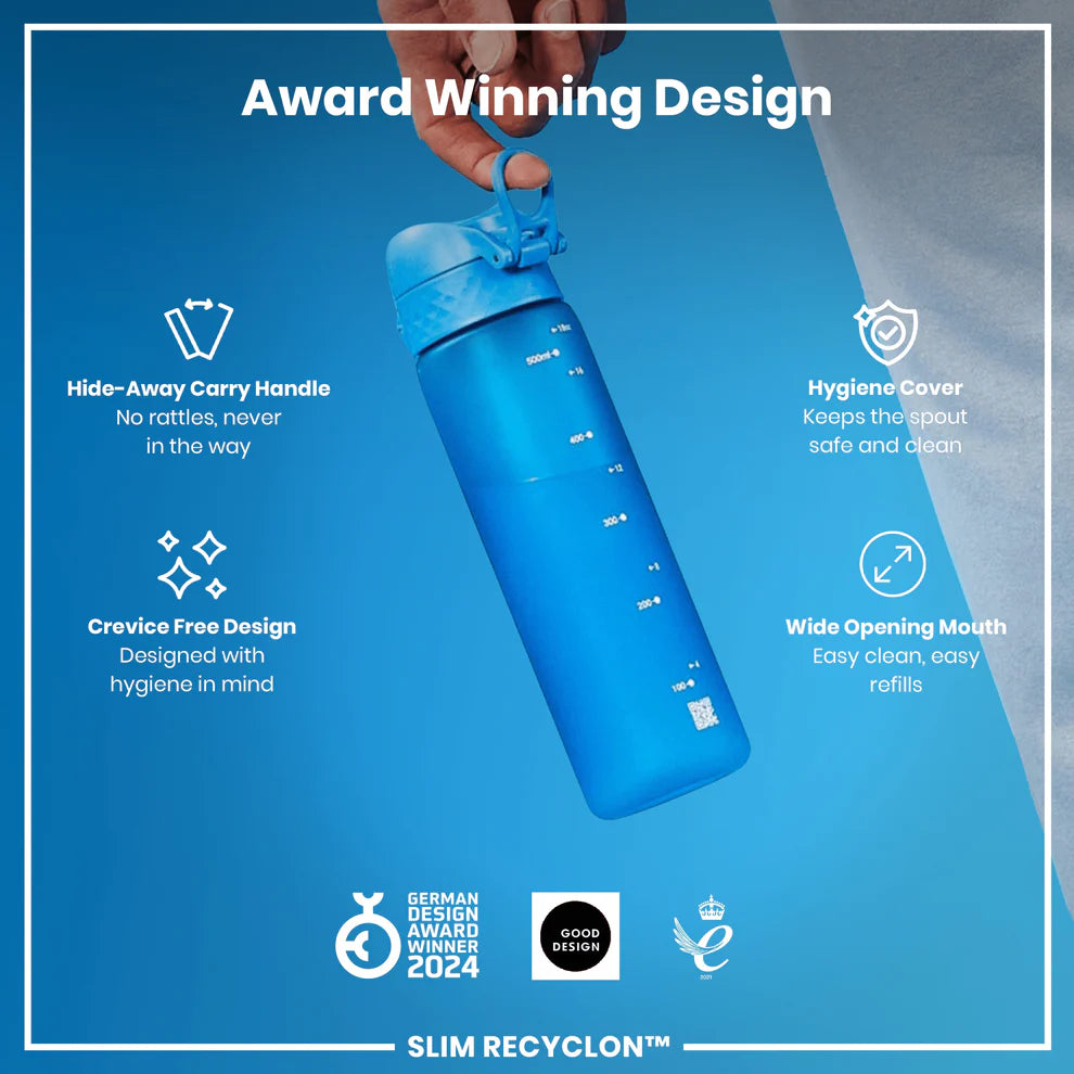 Ion8 Slim Water Bottle Blue