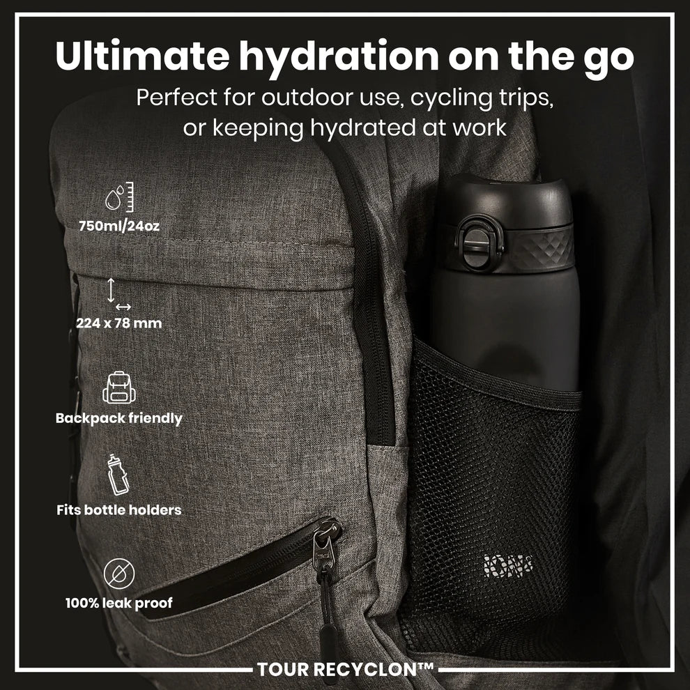 Ion8 Tour Water Bottle Black