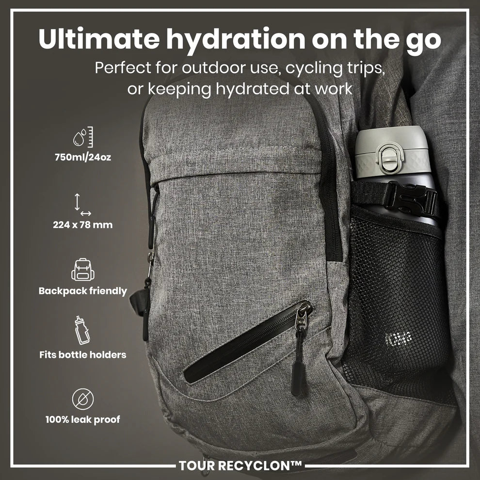 Ion8 Tour Water Bottle Grey