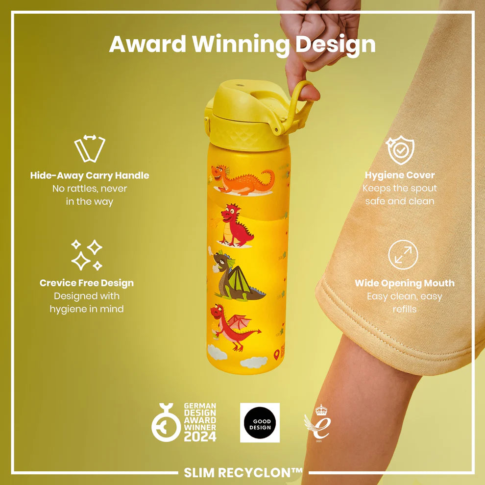 Ion8 Slim Water Bottle Dragons