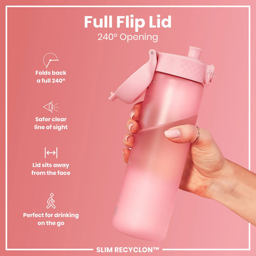 Ion8 Slim Water Bottle Rose Quartz