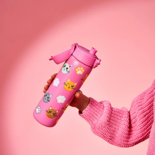 Ion8 Slim Stainless Steel Water Bottle Cats