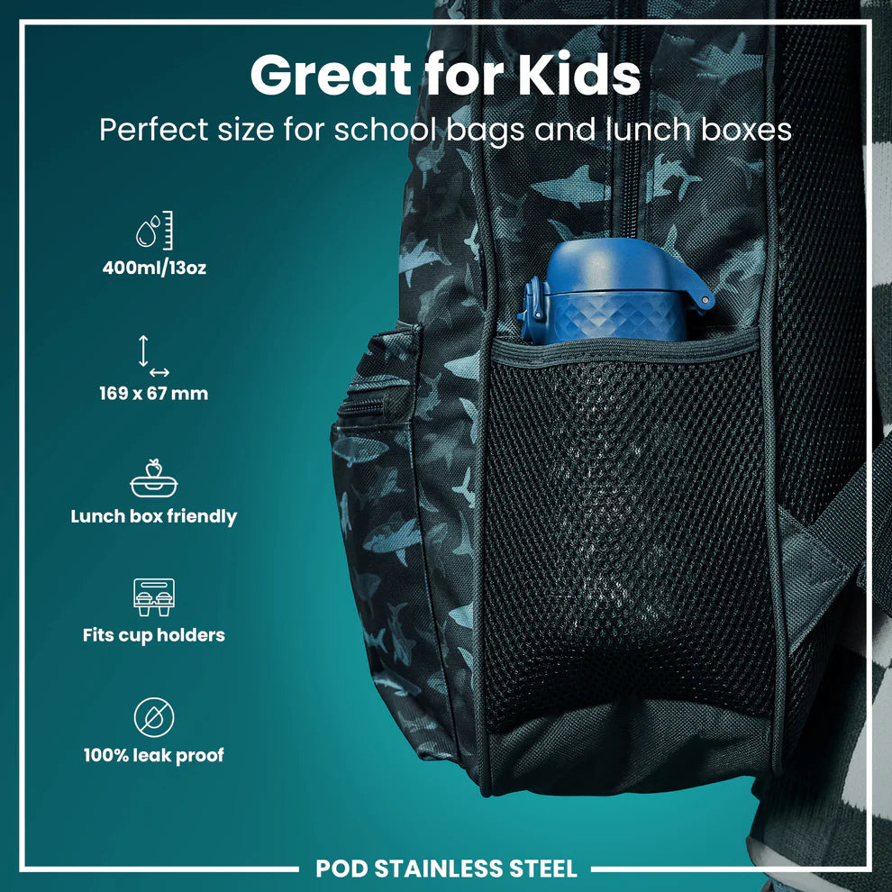 Ion8 Pod Stainless Steel Water Bottle Rescue Vechiles