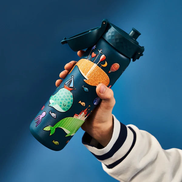 Ion8 Slim Stainless Steel Water Bottle Whales