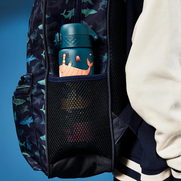 Ion8 Slim Stainless Steel Water Bottle Whales