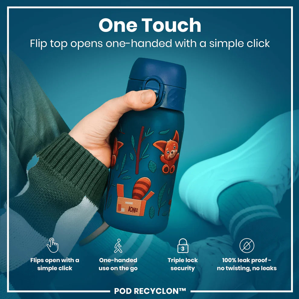 Ion8 Pod Water Bottle Red Pandas