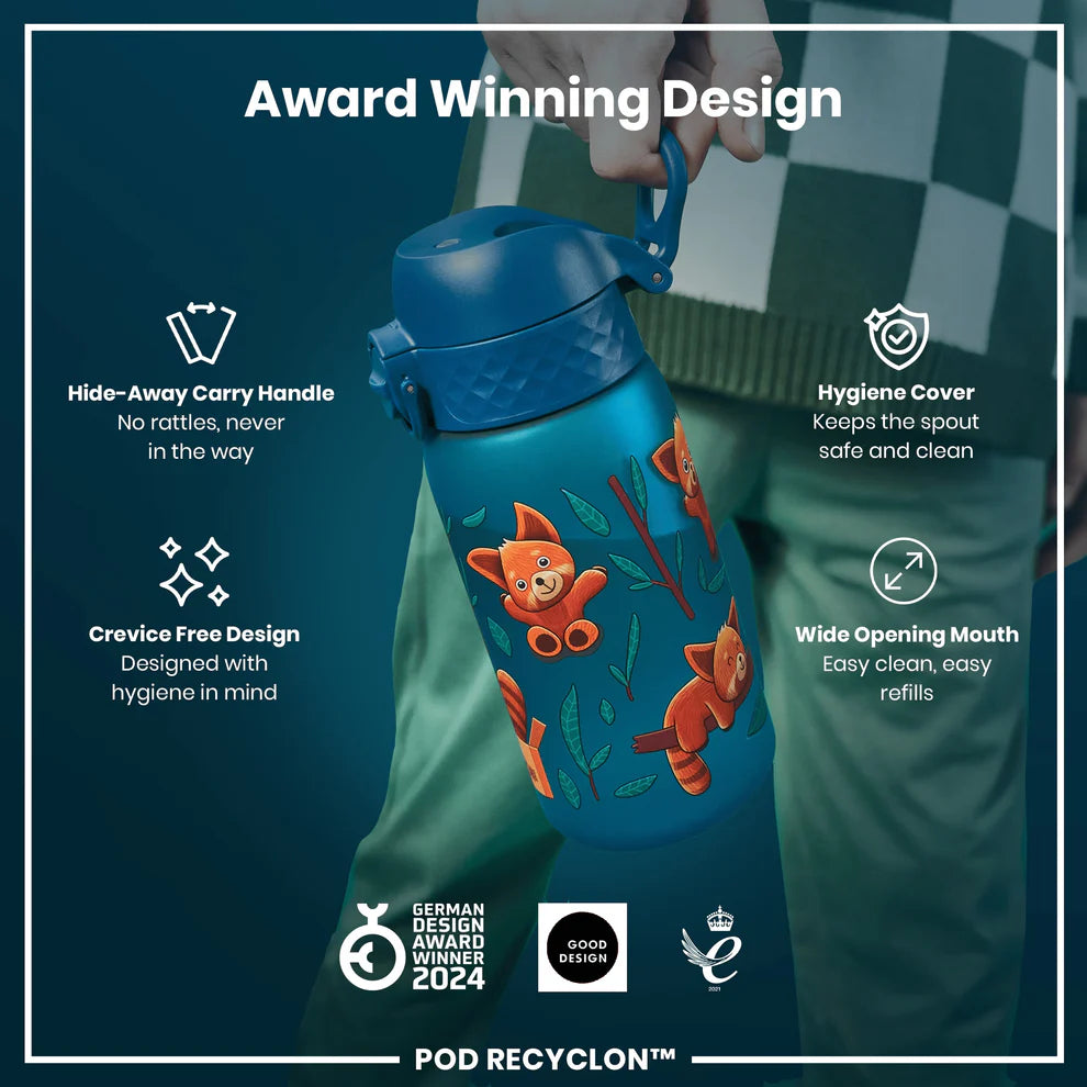 Ion8 Pod Water Bottle Red Pandas