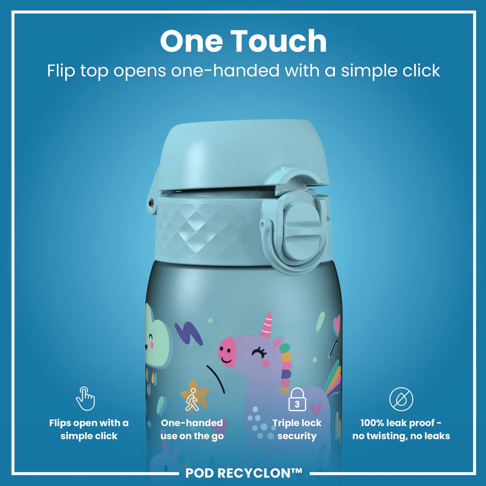 Ion8 Pod Water Bottle Unicorns Blue