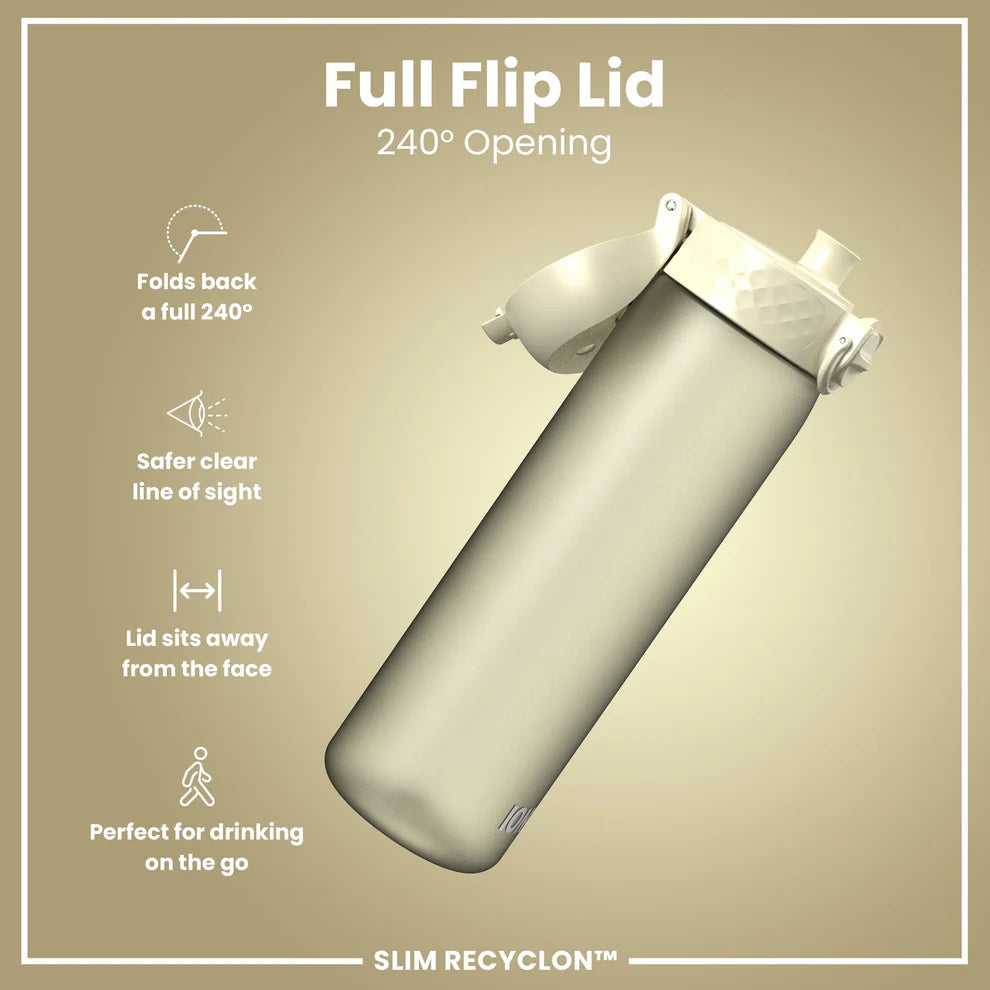 Ion8 Slim Water Bottle Creamy White
