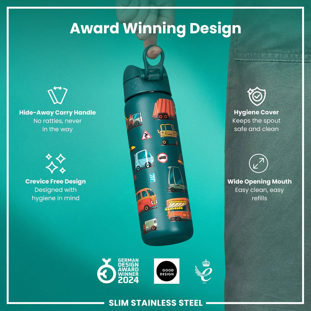 Ion8 Slim Stainless Steel Water Bottle Automobiles