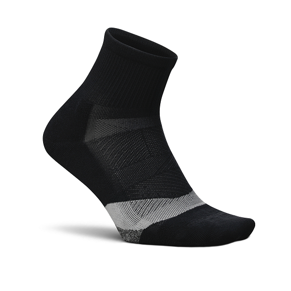 Feetures Elite LC Quarter Basic Black 1 Pair x 3