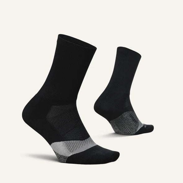 Feetures Elite Mini Crew LC Black 1 Pair x 3