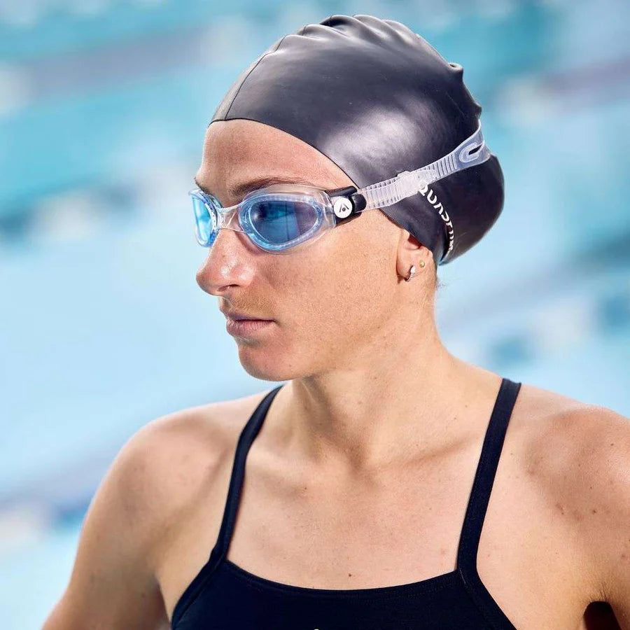 AquaSphere Kaiman Adult Goggle Blues Lens Transparent
