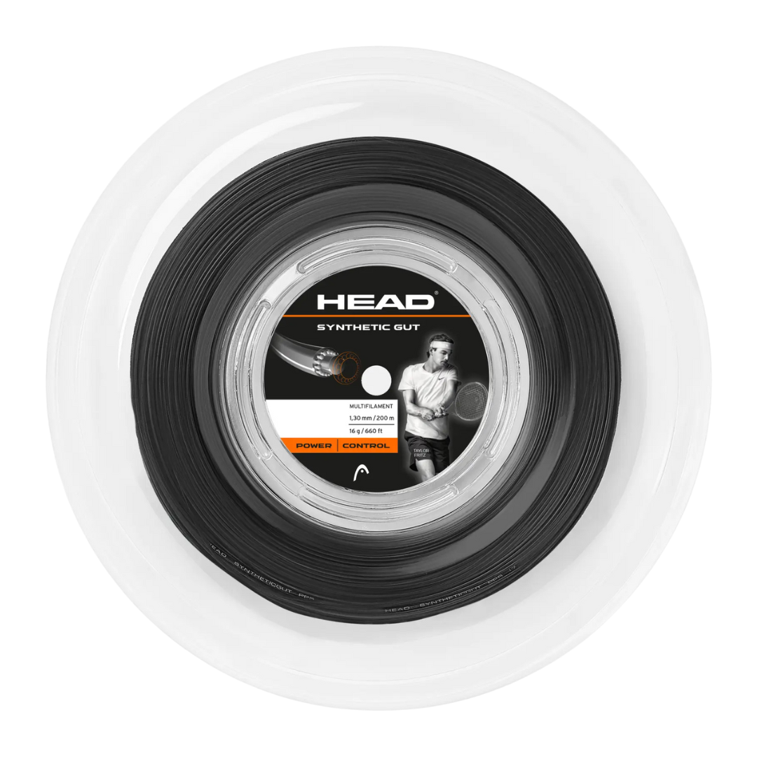 Head Syntetic Gut Multifilment String 200m Reel Black