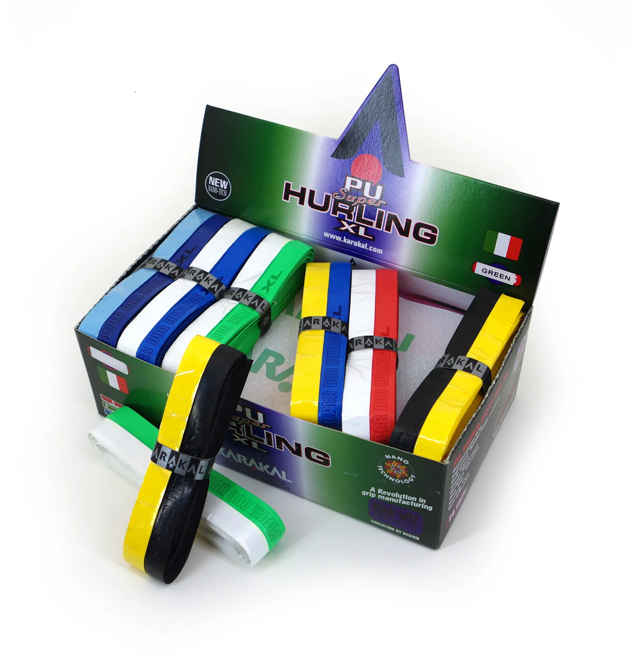 Karakal PU Super Grip Hurling XL Duo Assorted x 24