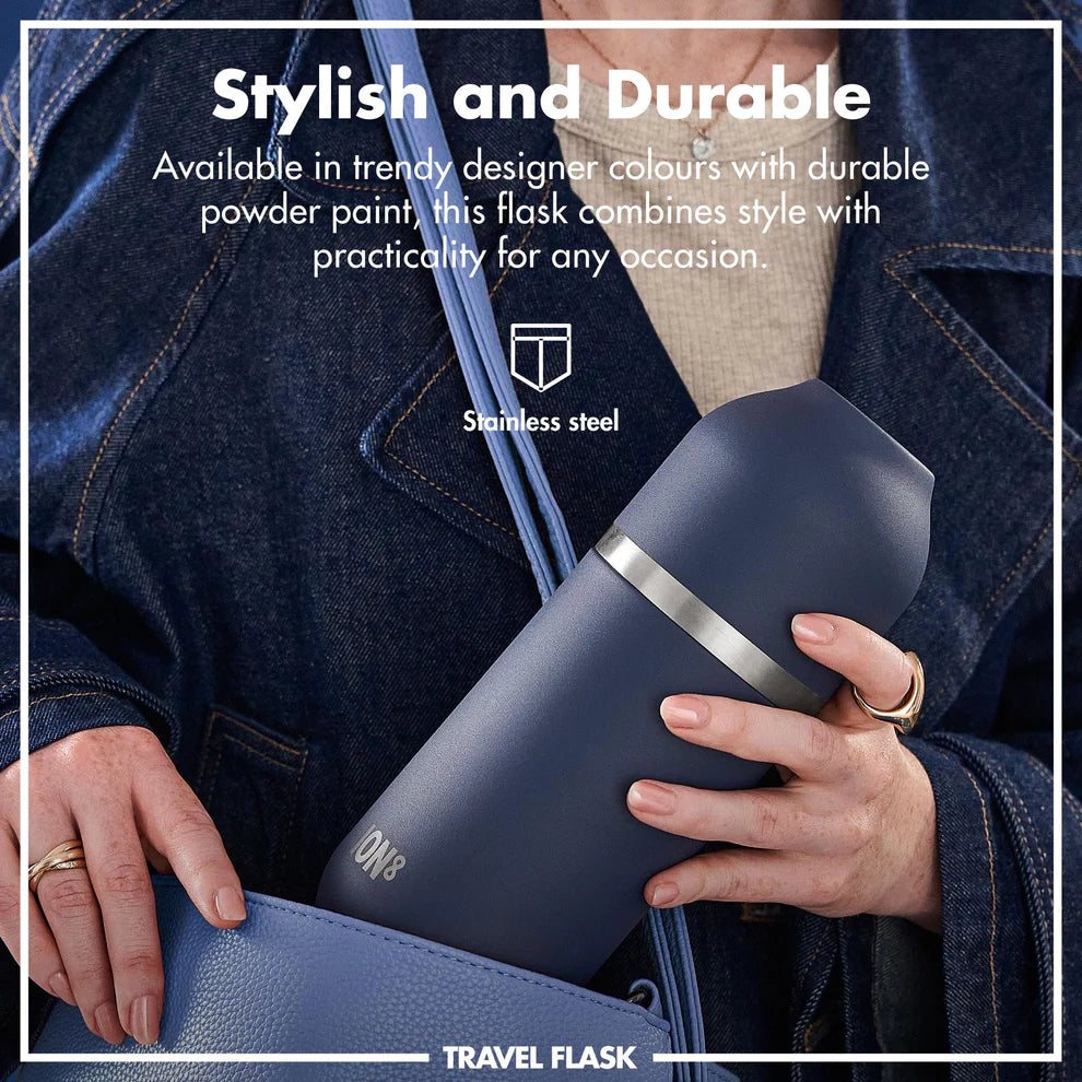 Ion8 Luma Vacuum Insulated Flask & Mug Ash Navy