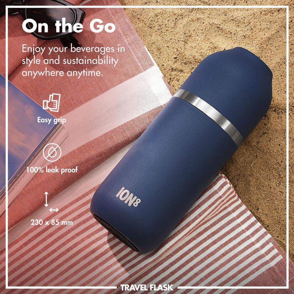 Ion8 Luma Vacuum Insulated Flask & Mug Ash Navy