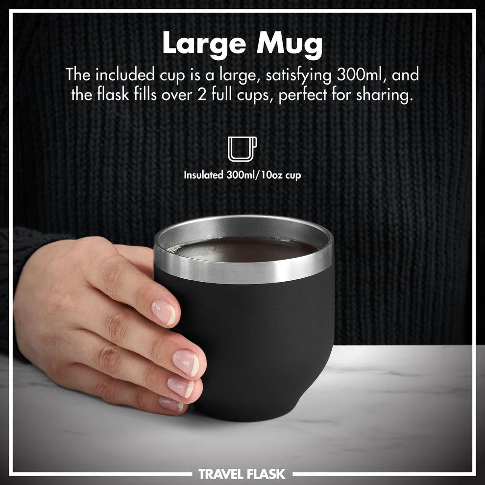 Ion8 Luma Vacuum Insulated Flask & Mug Black