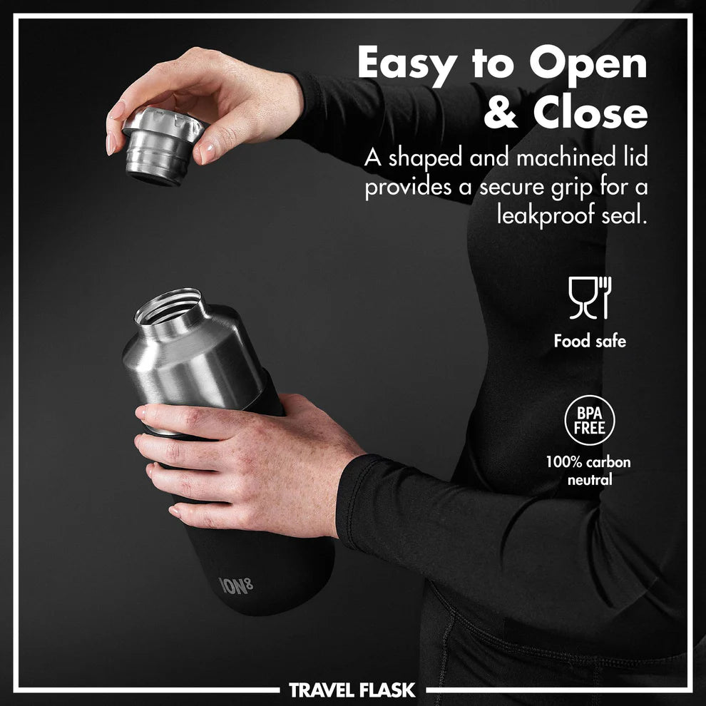 Ion8 Luma Vacuum Insulated Flask & Mug Black