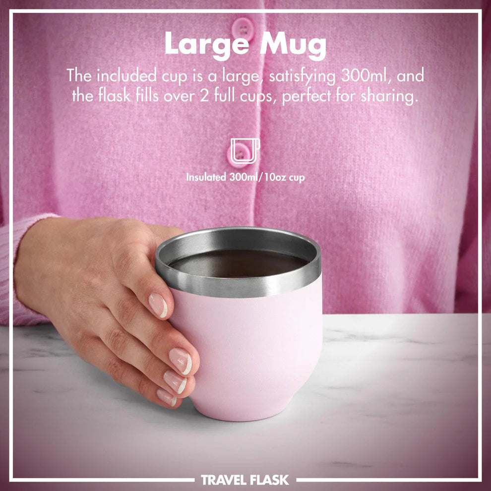 Ion8 Luma Vacuum Insulated Flask & Mug Rose Quartz
