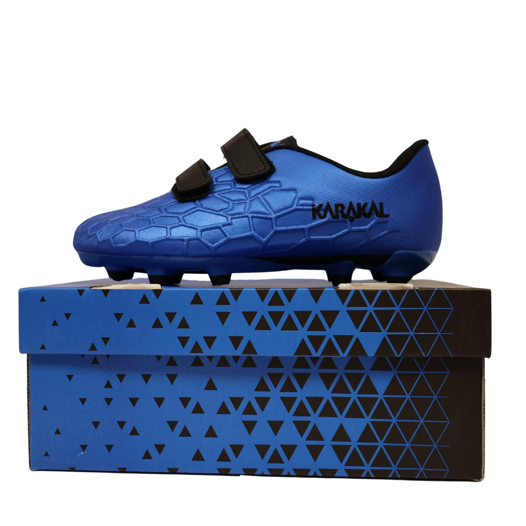 Karakal Hex Football Boot Royal Black x 10 Pairs (10-2UK)