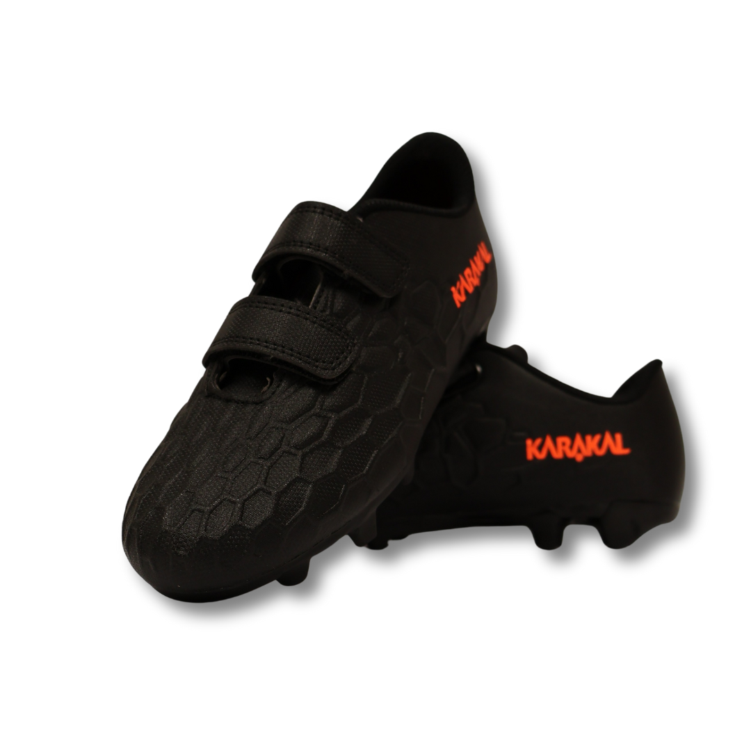 Karakal Hex Football Boot Black Orange x 10 Pairs (10-2UK)