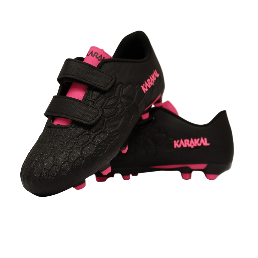 Karakal Hex Football Boot Black Pink x 10 Pairs (10-2UK)