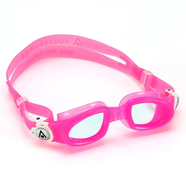 Aquasphere Moby Kid Goggle Pink White Lens Clear
