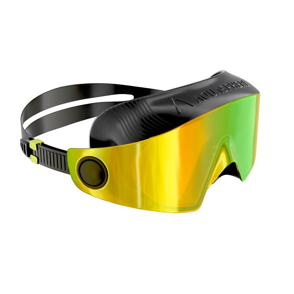Aquasphere Defy Ultra Mask Black Yellow Mirror Lens