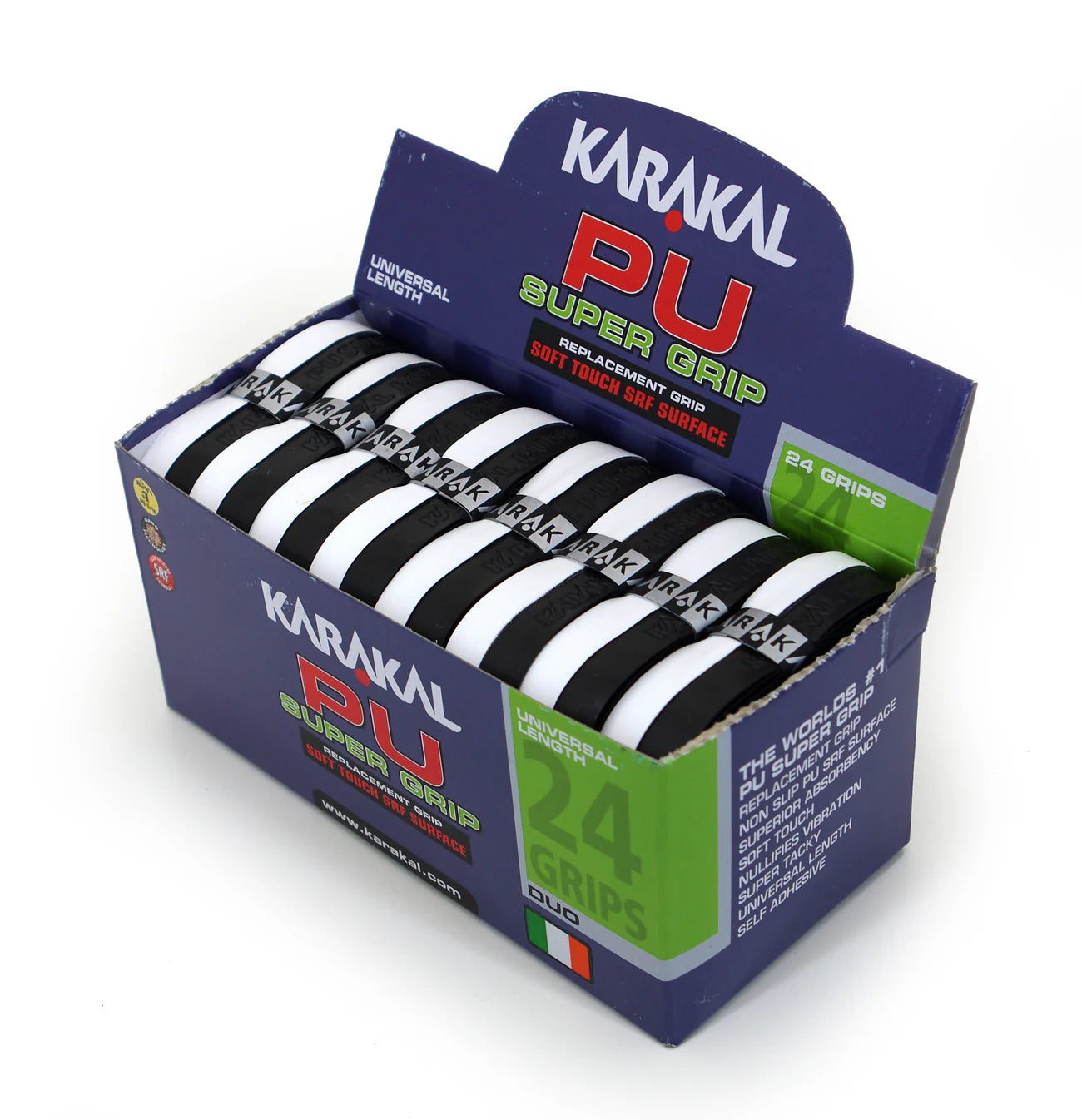 Karakal PU Super Grip Duo Black White x 24