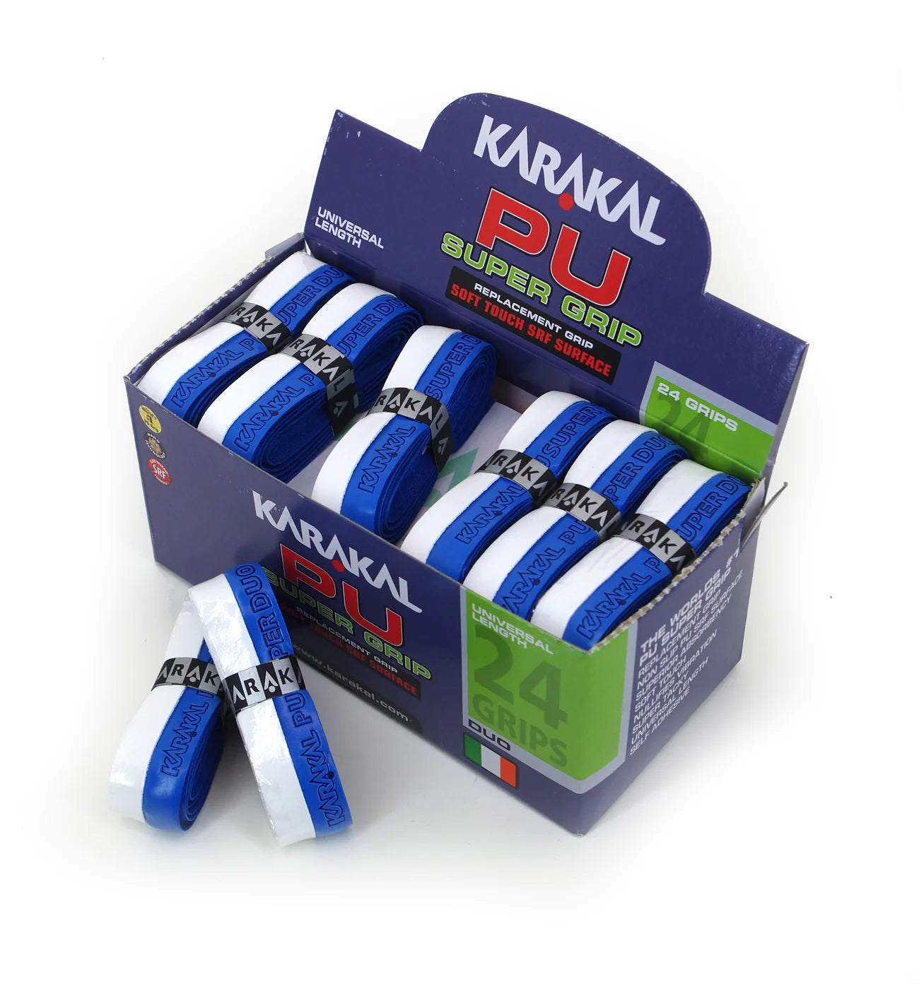 Karakal PU Super Grip Duo Blue White x 24