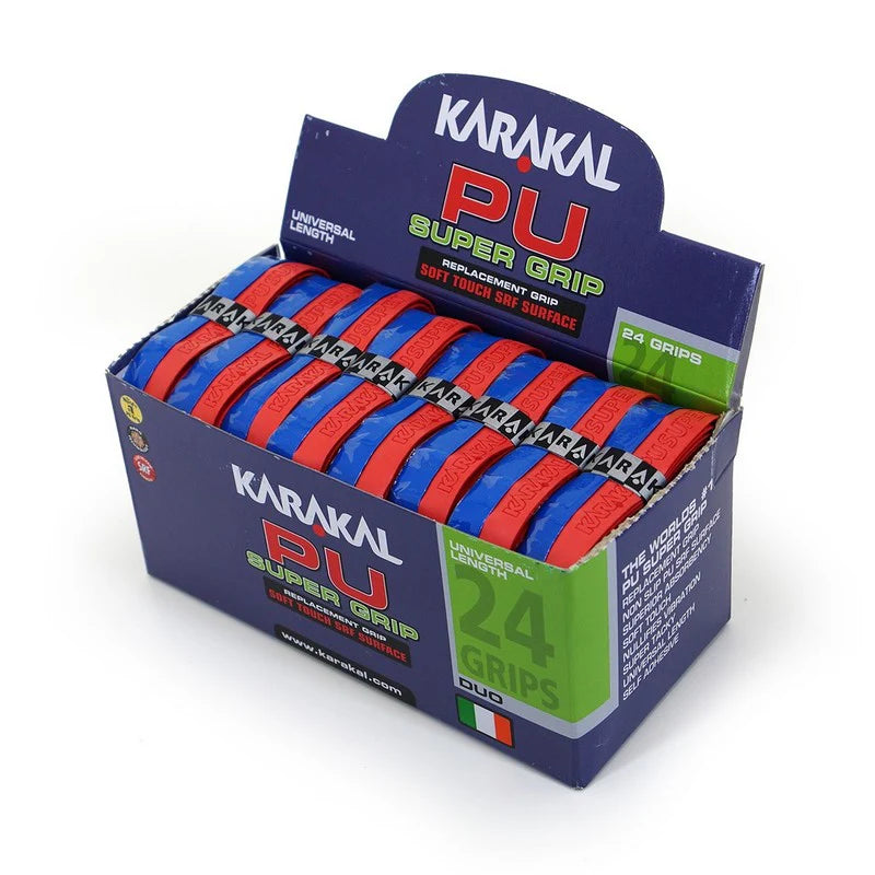 Karakal PU Super Grip Duo Blue Red x 24