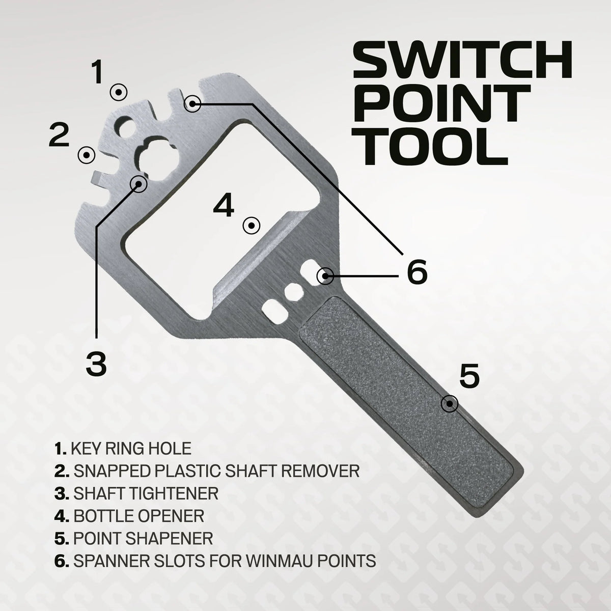 Winmau Switch Points Smooth Black